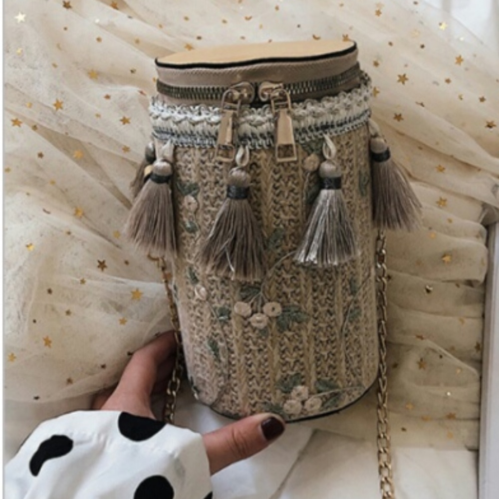 Tassel design crossbody bag